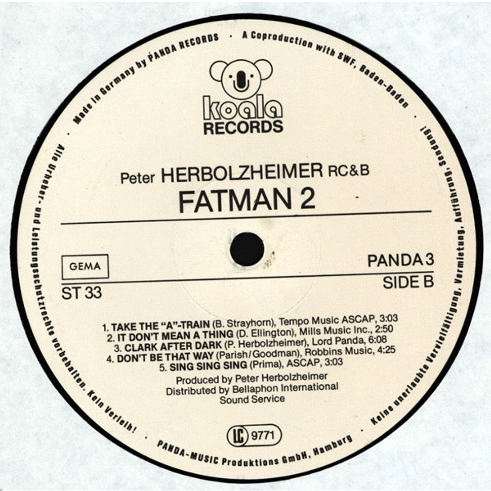 Peter Herbolzheimer Rhythm Combination & Brass - Fatman 2 (A Tribute To Swing)