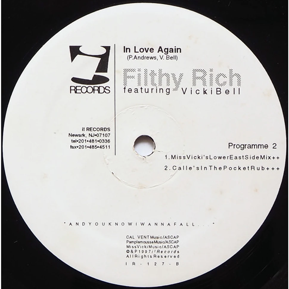 Filthy Rich Featuring Vicki Bell - In Love Again