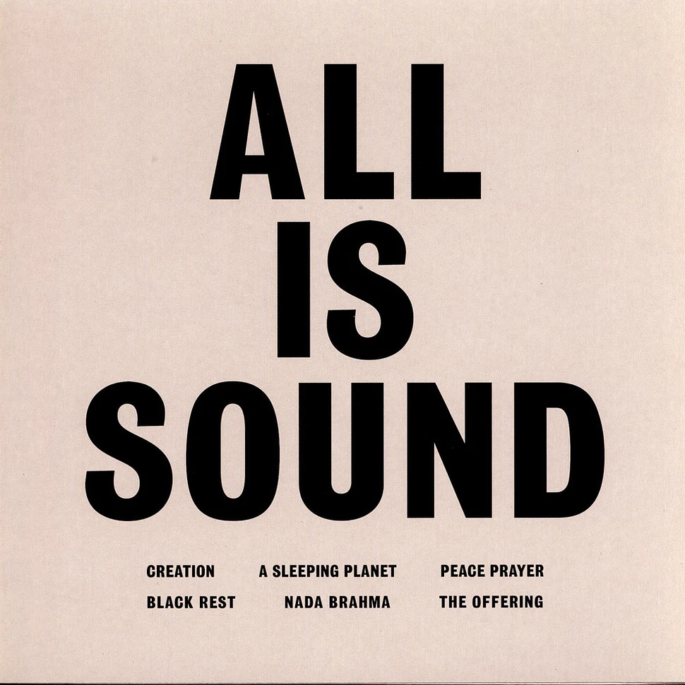 The Cosmic Tones Research Trio - All Is Sound