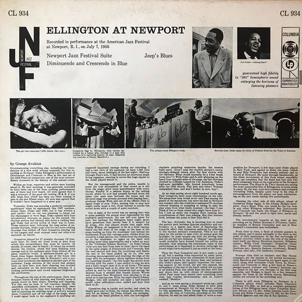 Duke Ellington And His Orchestra - Ellington At Newport