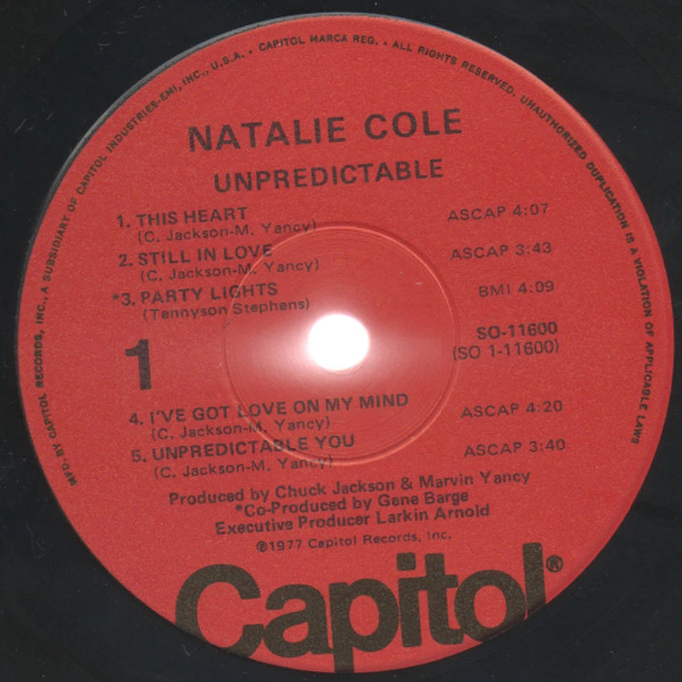 Natalie Cole - Unpredictable