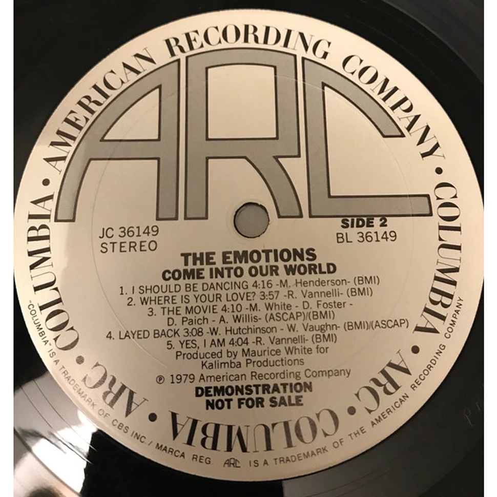 The Emotions - Come Into Our World