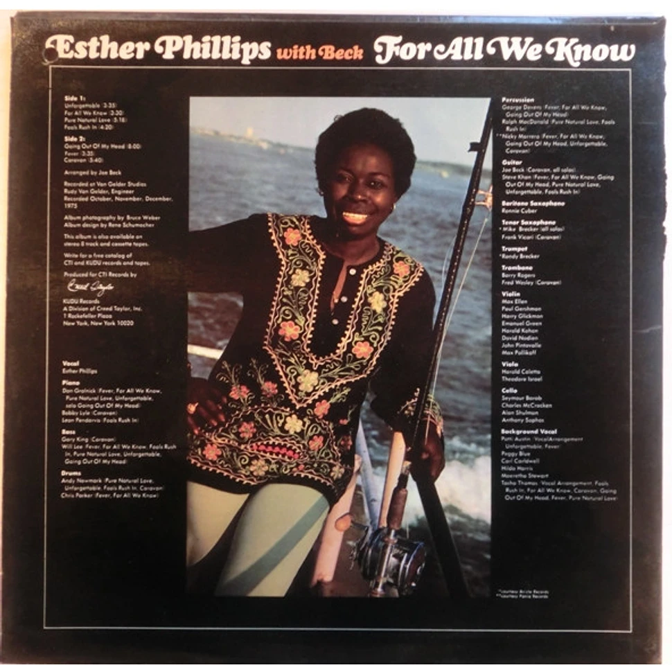 Esther Phillips With Joe Beck - For All We Know