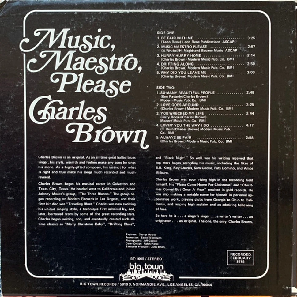 Charles Brown - Music, Maestro, Please