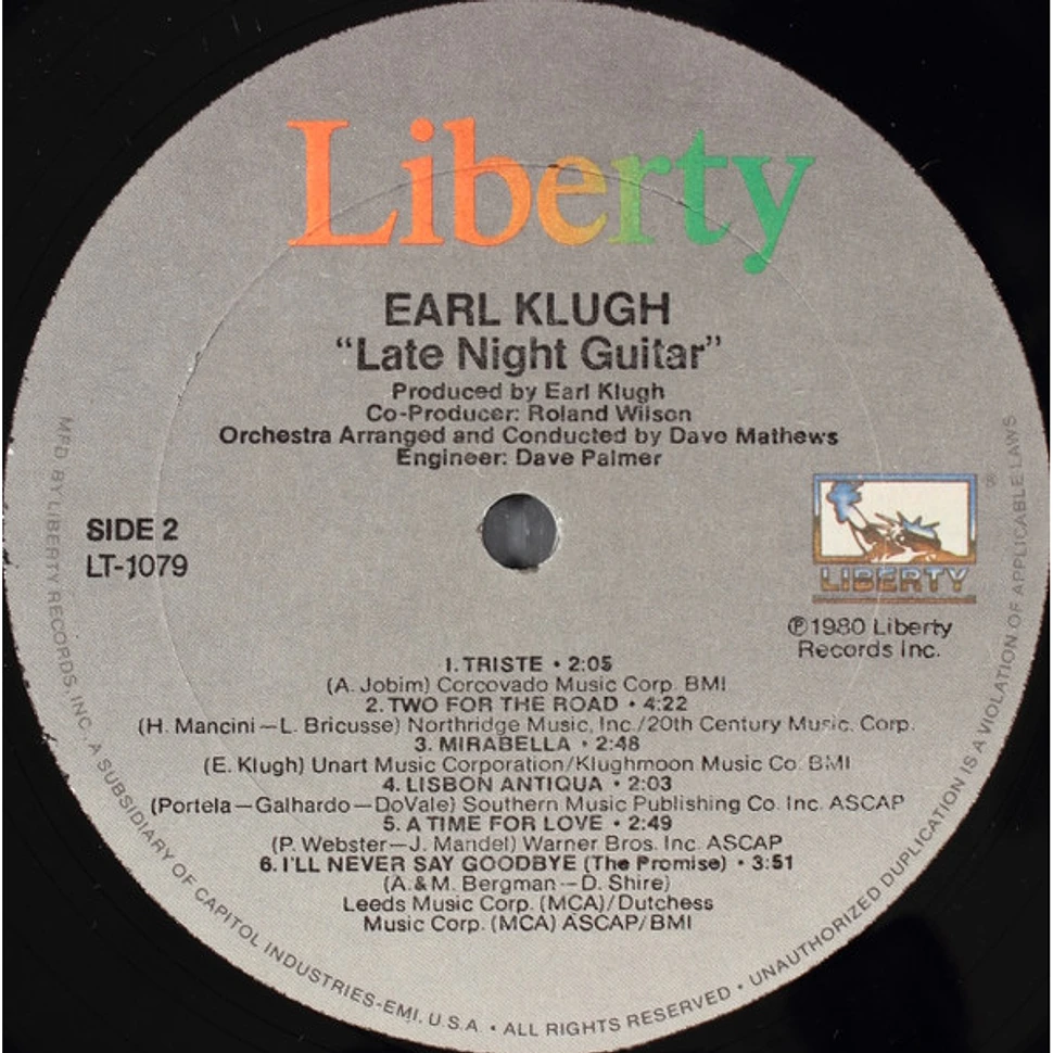 Earl Klugh - Late Night Guitar