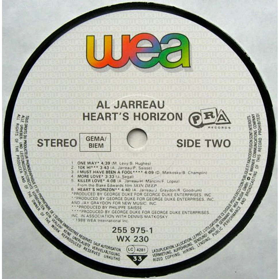 Al Jarreau - Heart's Horizon