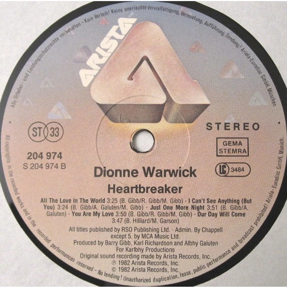 Dionne Warwick - Heartbreaker