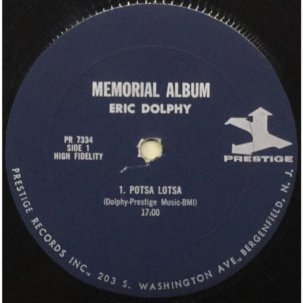 Eric Dolphy & Booker Little - Memorial Album Recorded Live At The Five Spot