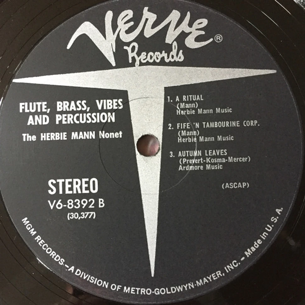 The Herbie Mann Nonet - Flute, Brass, Vibes And Percussion