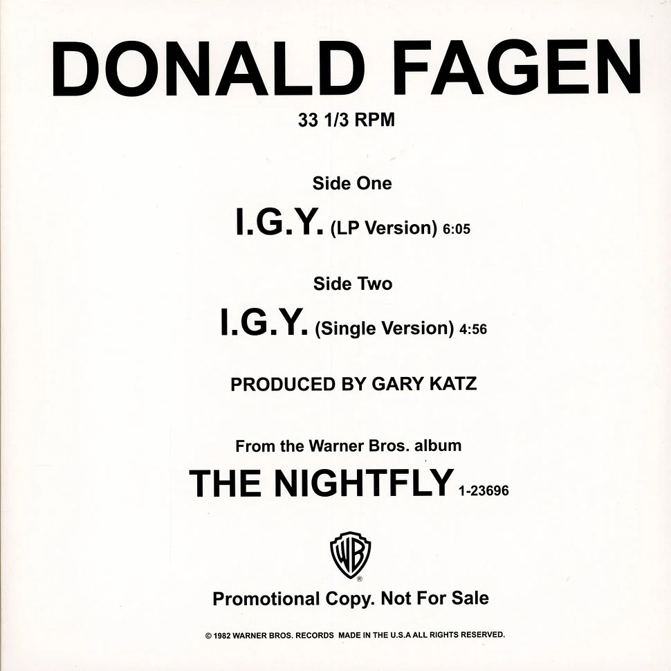 Donald Fagen - I.G.Y. (What A Beautiful World)