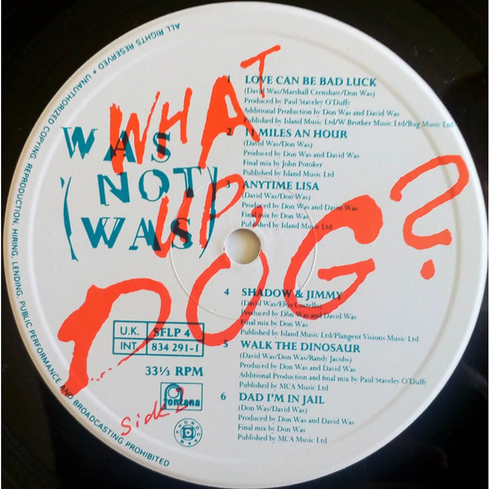 Was (Not Was) - What Up, Dog?