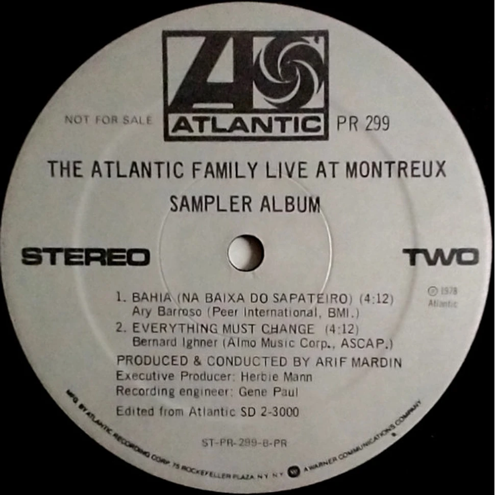 V.A. - The Atlantic Family Live At Montreux