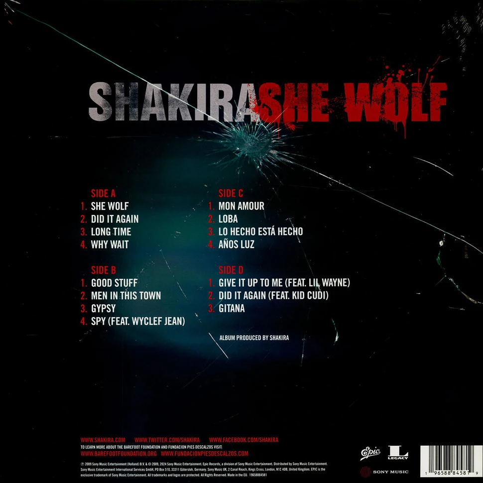 Shakira - She Wolf Colured Vinyl Edition