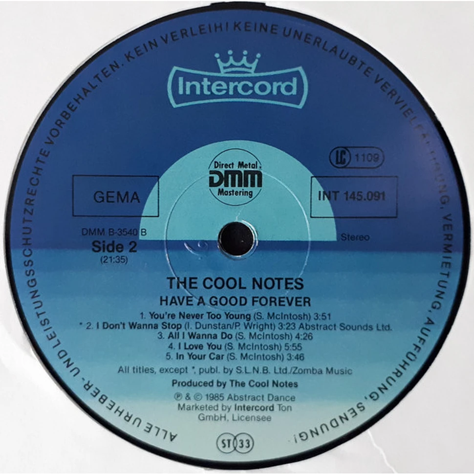 The Cool Notes - Have A Good Forever...