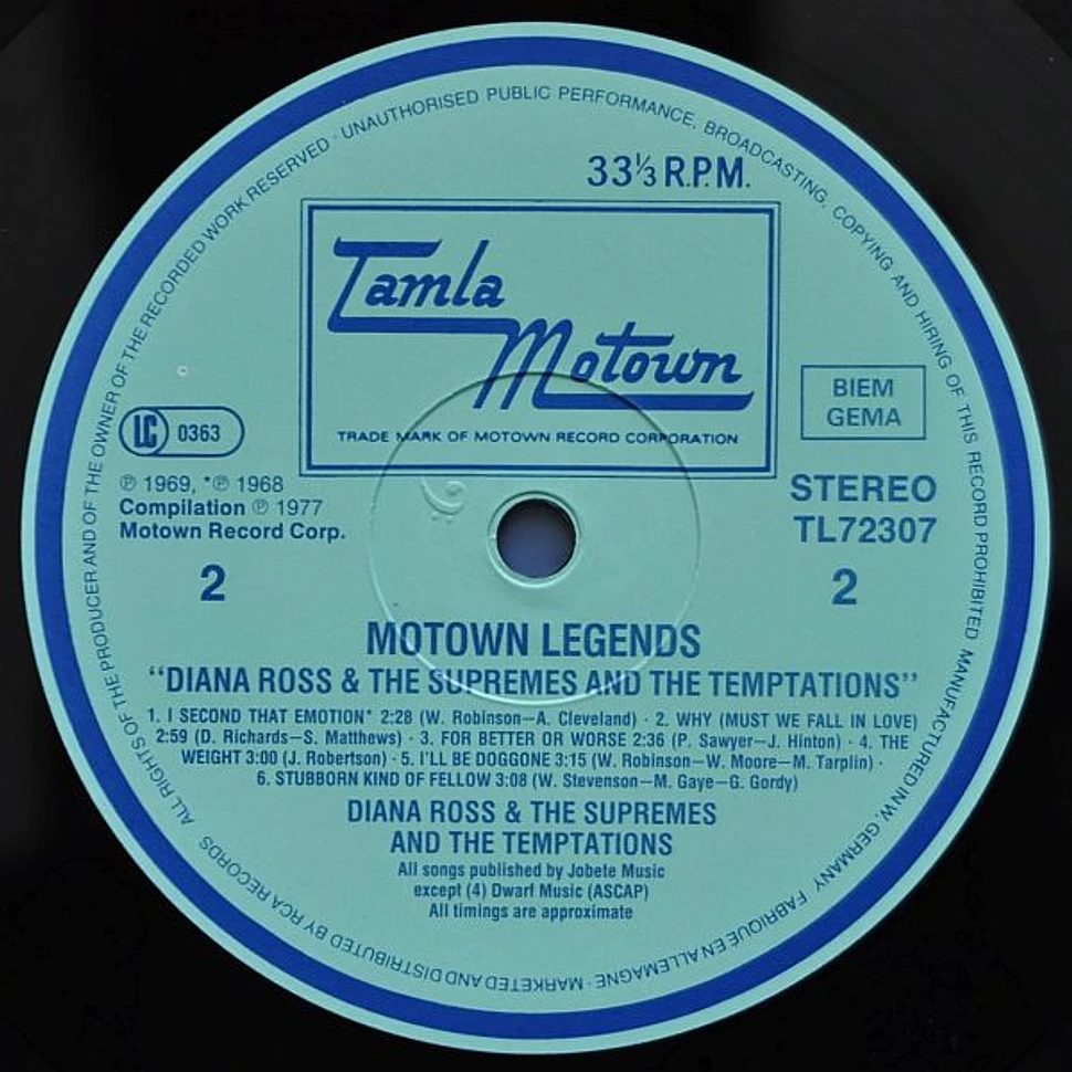 The Supremes & The Temptations - Motown Legends