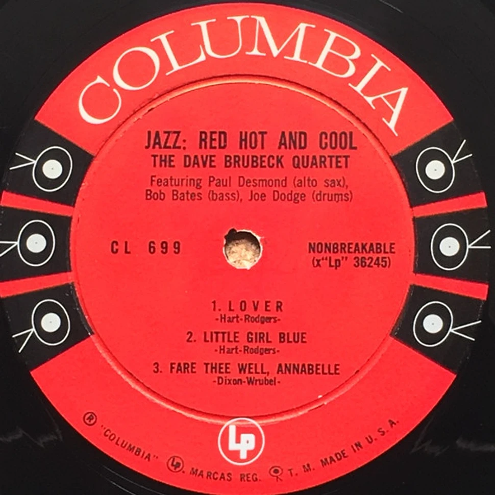 The Dave Brubeck Quartet - Jazz: Red Hot And Cool