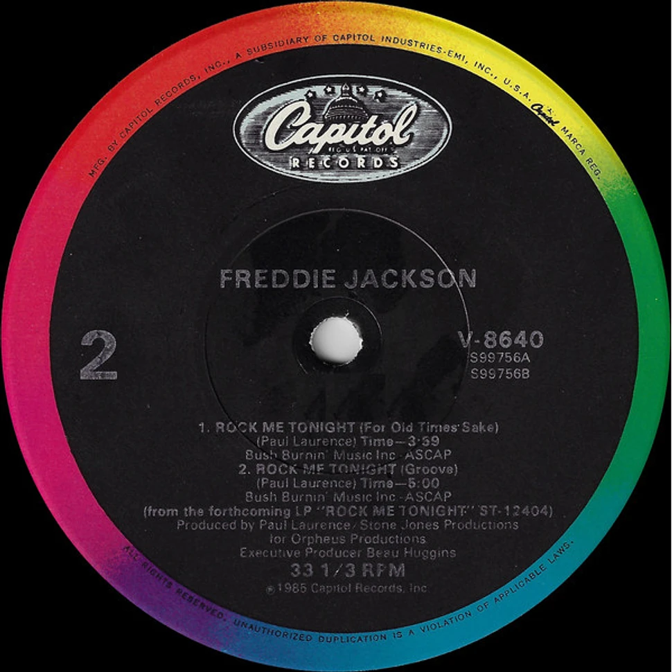 Freddie Jackson - Rock Me Tonight (For Old Times Sake)