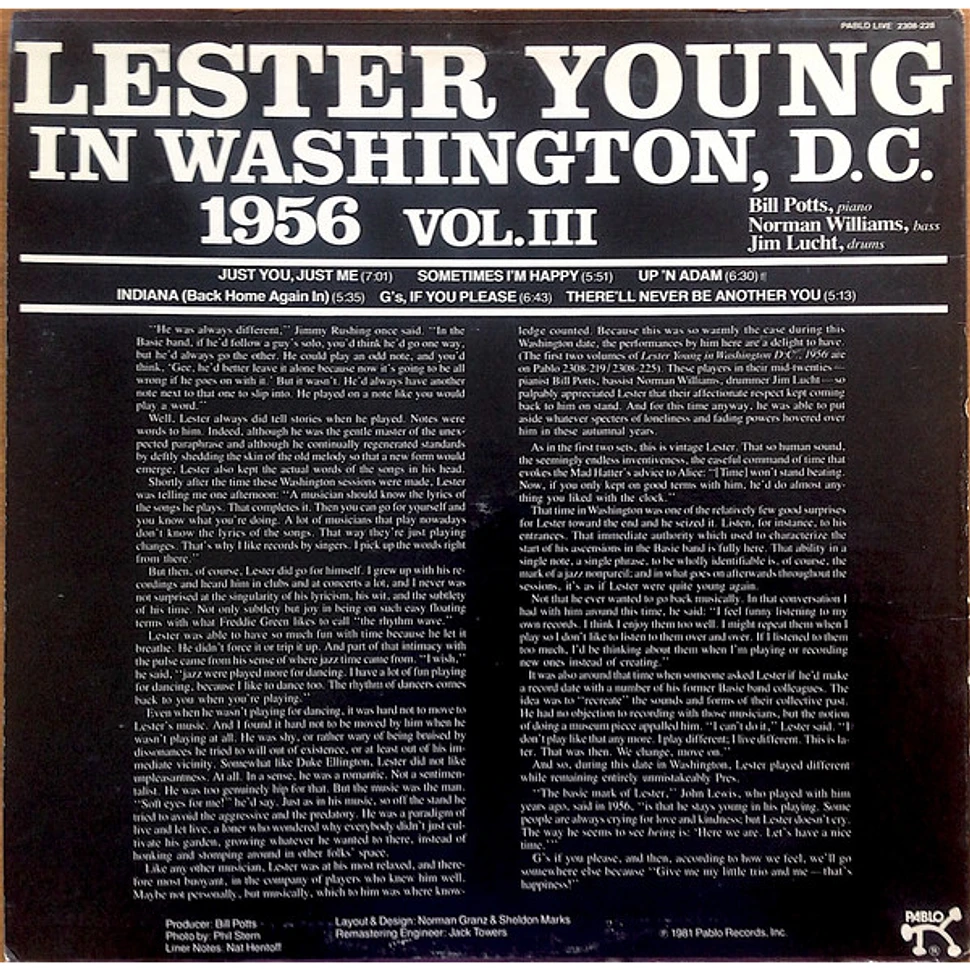 Lester Young - "Pres" Vol. III