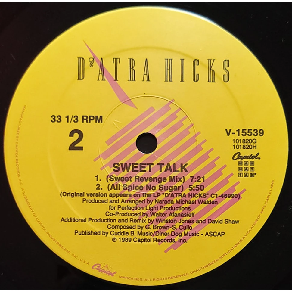 D'Atra Hicks - Sweet Talk