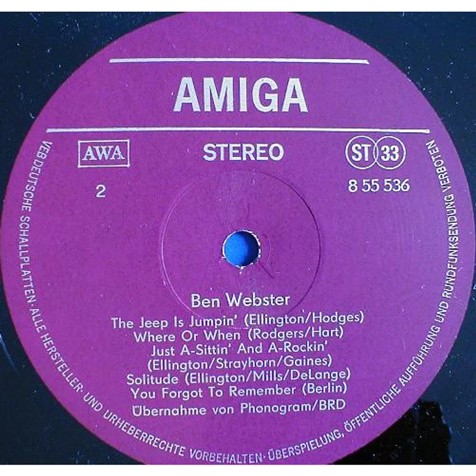 Ben Webster - Ben Webster