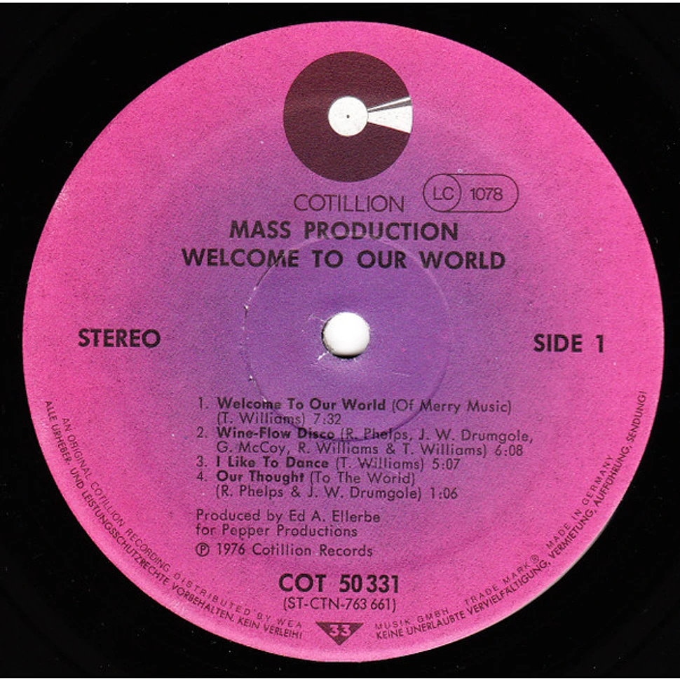 Mass Production - Welcome To Our World