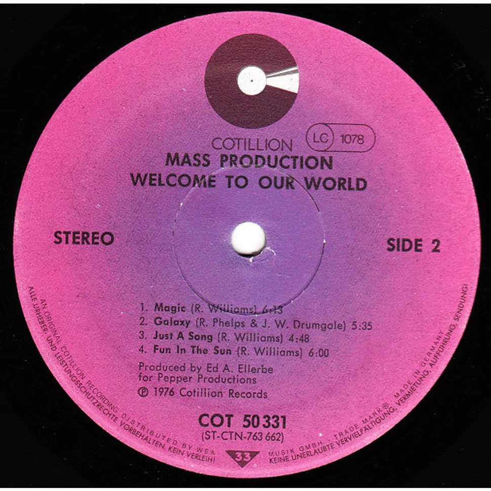 Mass Production - Welcome To Our World