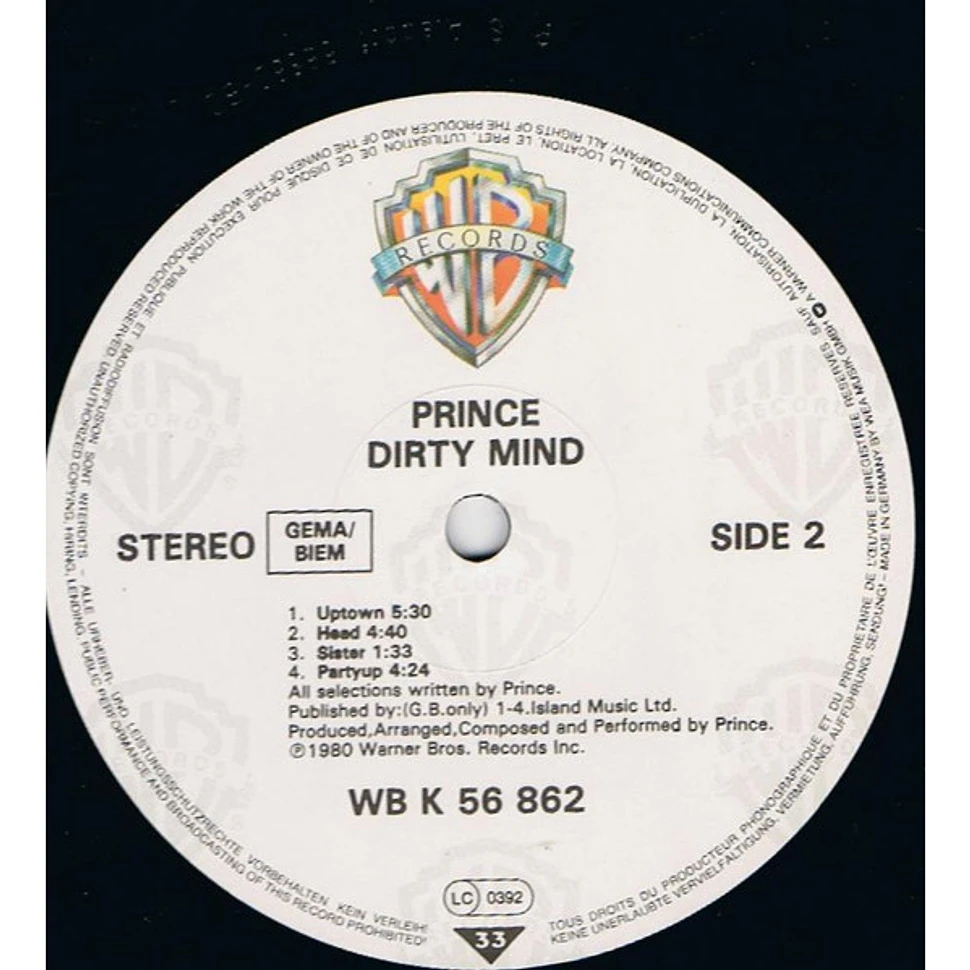 Prince - Dirty Mind