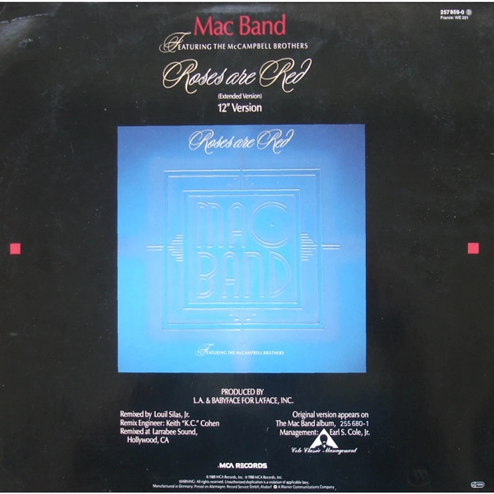 Mac Band Featuring The McCampbell Brothers - Roses Are Red