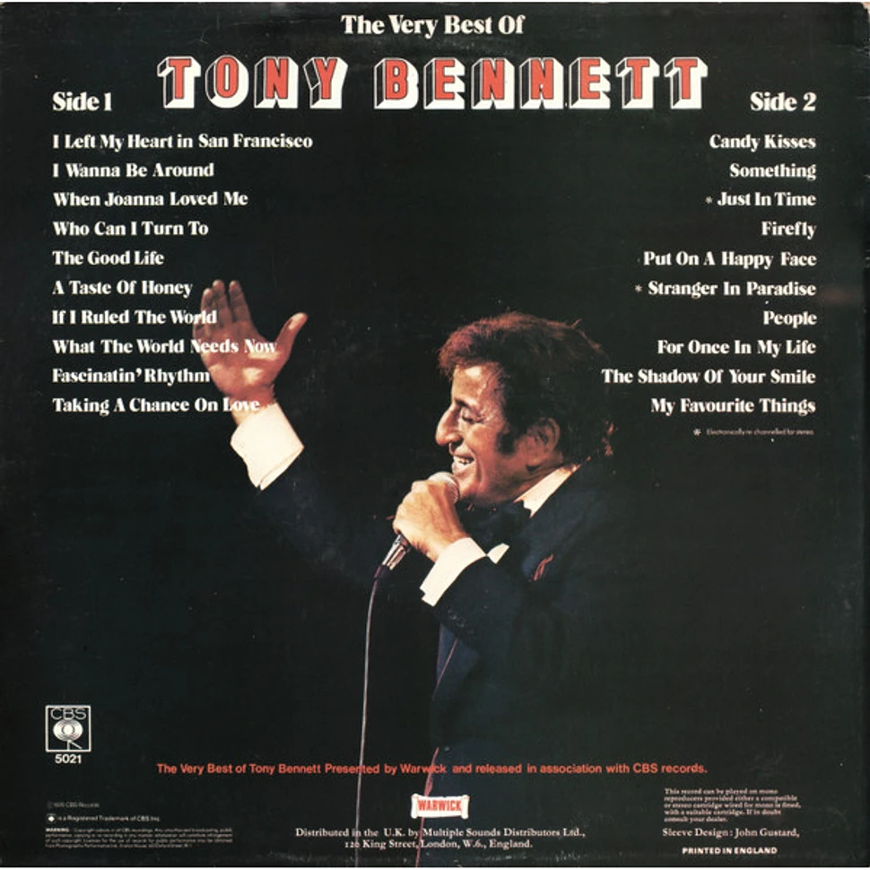 Tony Bennett - The Very Best Of Tony Bennett 20 Greatest Hits