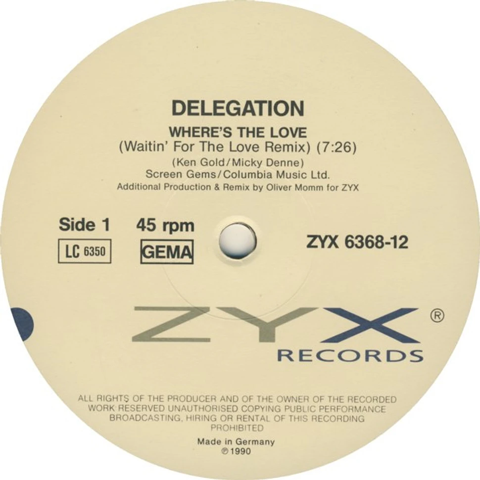 Delegation - Where's The Love (Fresh Mix 90)