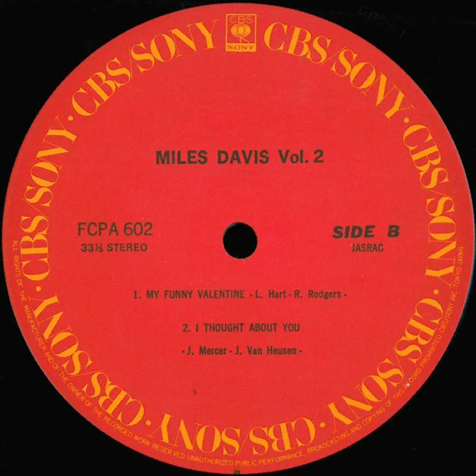 Miles Davis - Miles Davis Vol. 2