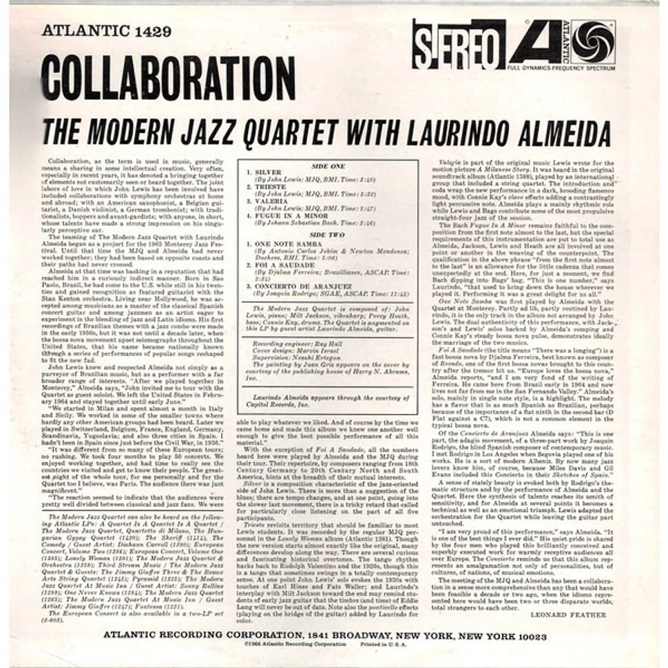 The Modern Jazz Quartet With Laurindo Almeida - Collaboration