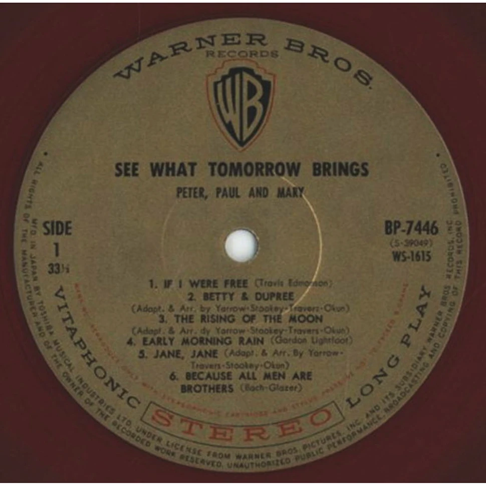 Peter, Paul & Mary - See What Tomorrow Brings