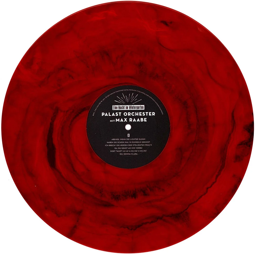 Max Raabe & Das Palastorchester - Eine Nacht Im Wintergarten Red Marbled Vinyl Edition