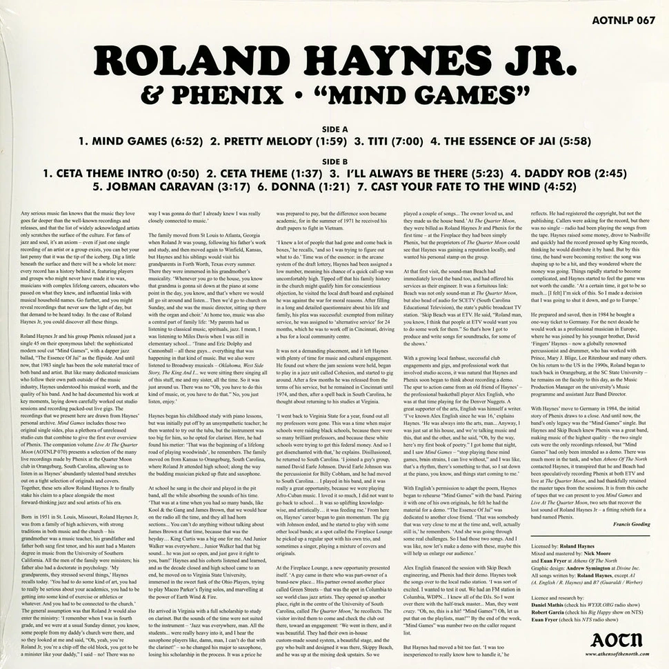 Roland Haynes Jr. & Phenix - Mind Games