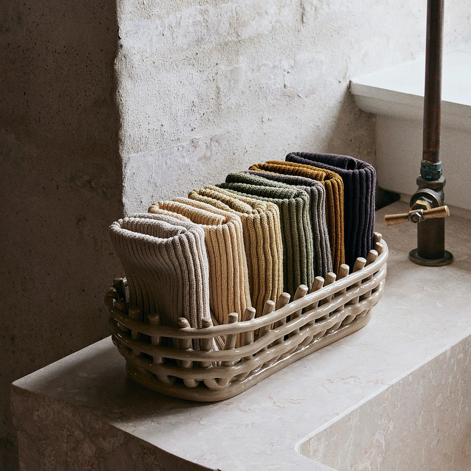 ferm LIVING - Ceramic Basket Oval