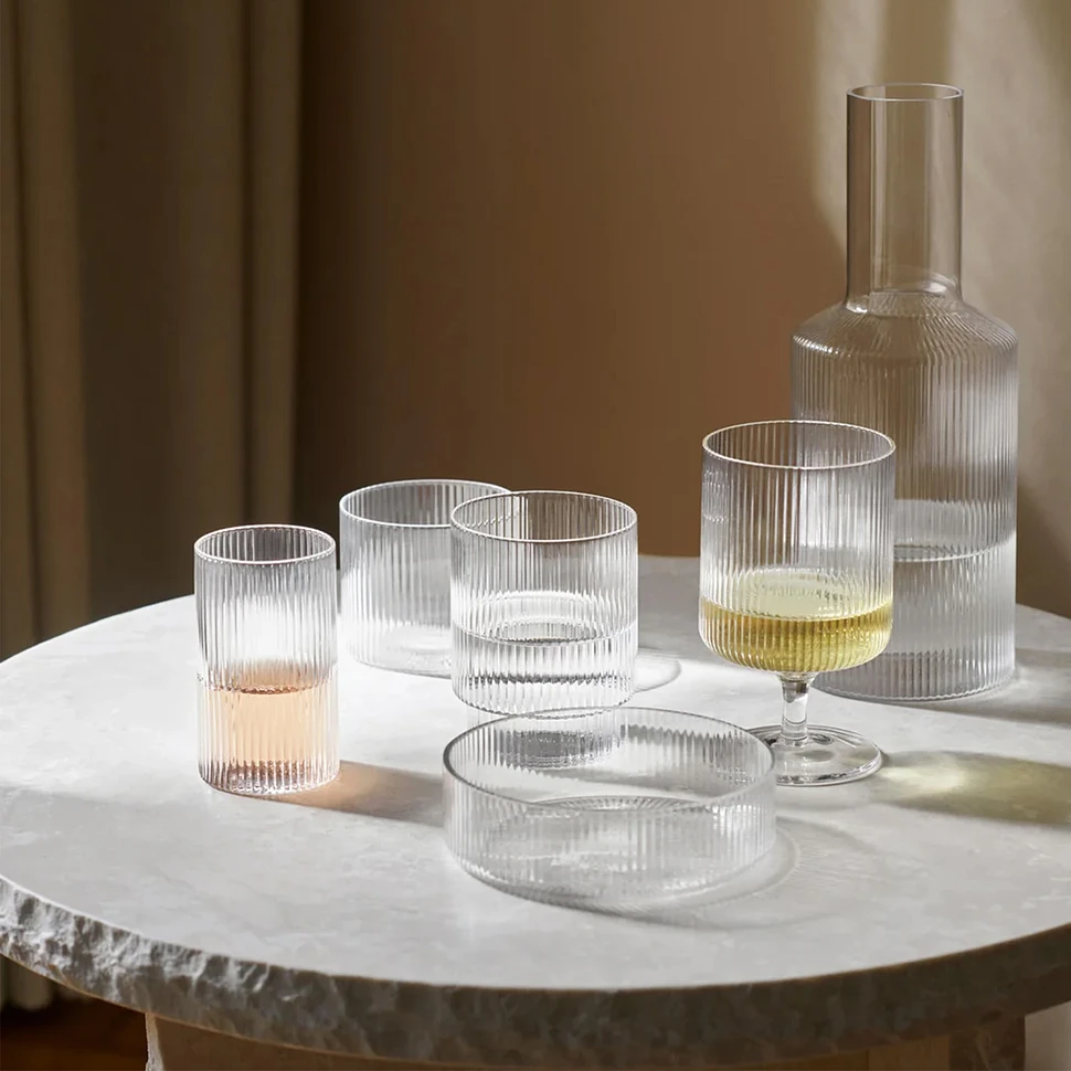 ferm LIVING - Ripple Glasses Set of 4