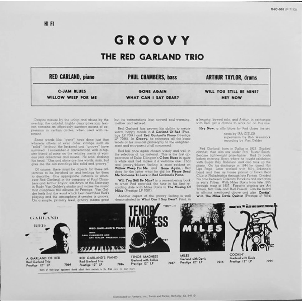 The Red Garland Trio - Groovy