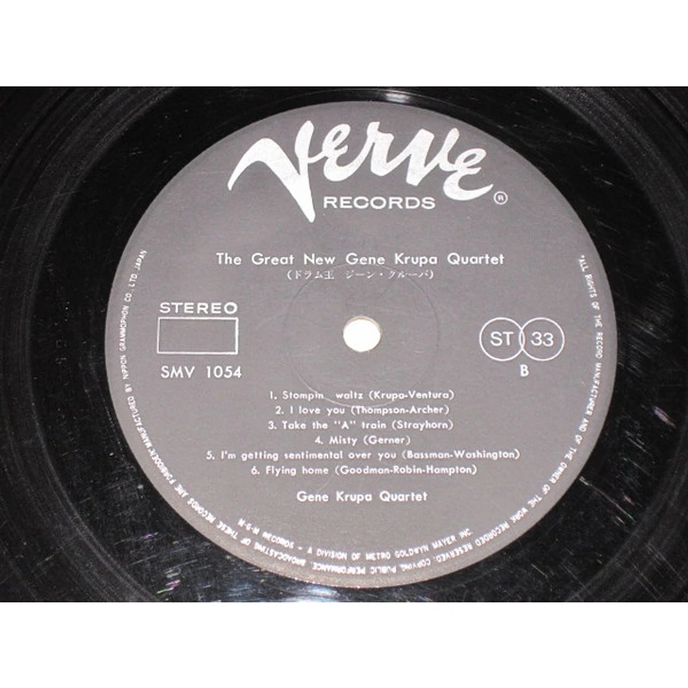 The Gene Krupa Quartet Featuring Charlie Ventura - The Great New Gene Krupa Quartet Featuring Charlie Ventura