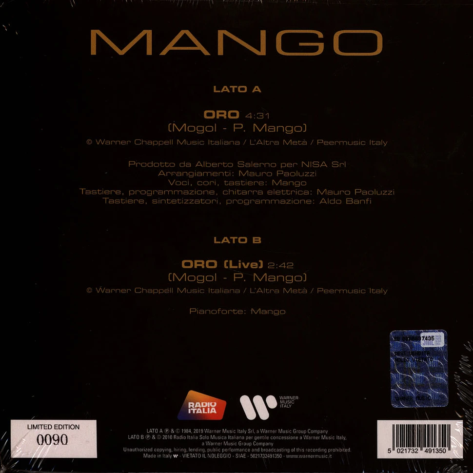 Mango - Oro Black Friday Record Store Day 2024 Gold Vinyl Edition