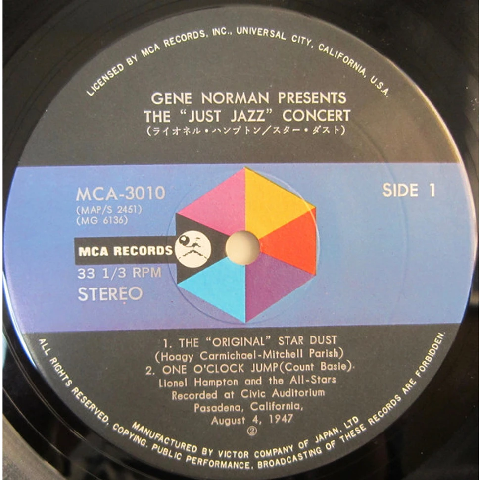 Lionel Hampton All Stars - Gene Norman Presents The "Just Jazz" Concert