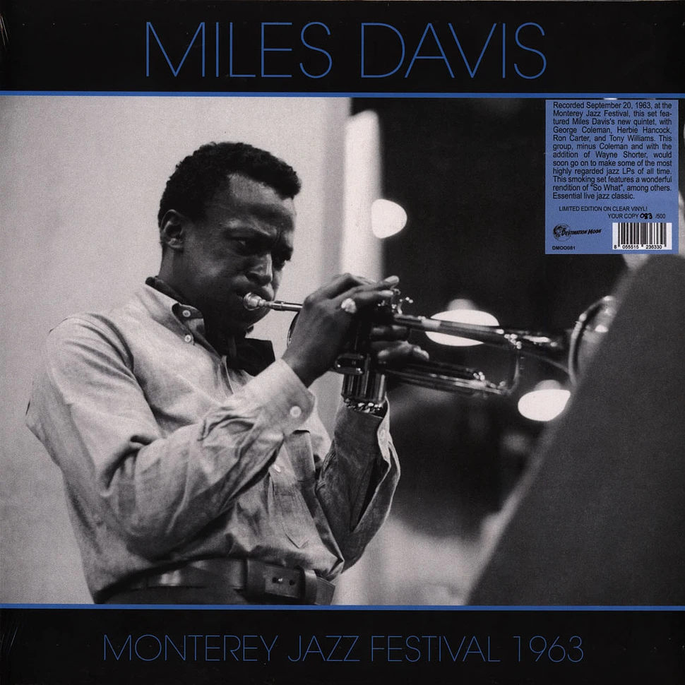 Miles Davis Quintet - Live At The 1963 Monterey Jazz Festival Clear Vinyl Edtion