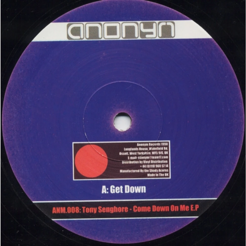 Tony Senghore - Come Down On Me E.P