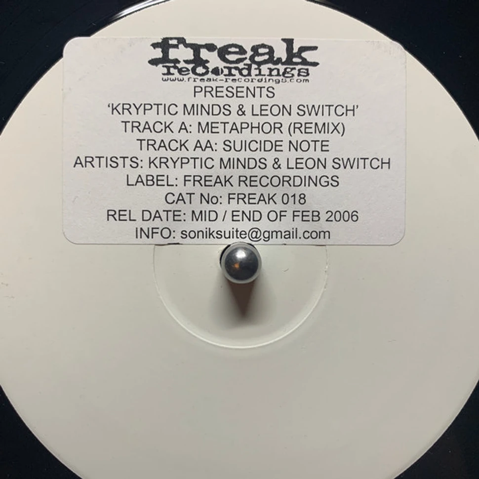 Kryptic Minds & Leon Switch / Dylan - Suicide Note / Metaphor (Kryptic Minds & Leon Switch Remix)