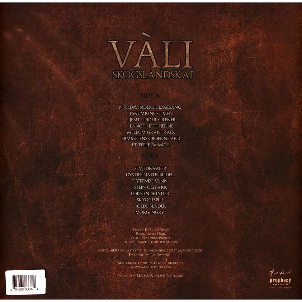 Vàli - Skogslandskap Dark Green Vinyl Edition