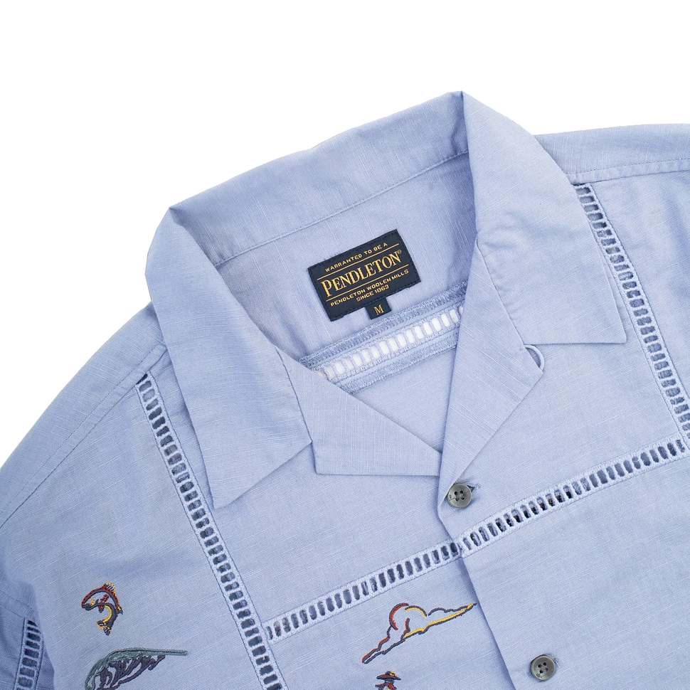 Pendleton - EMB Open Collar Shirt Moonbeam