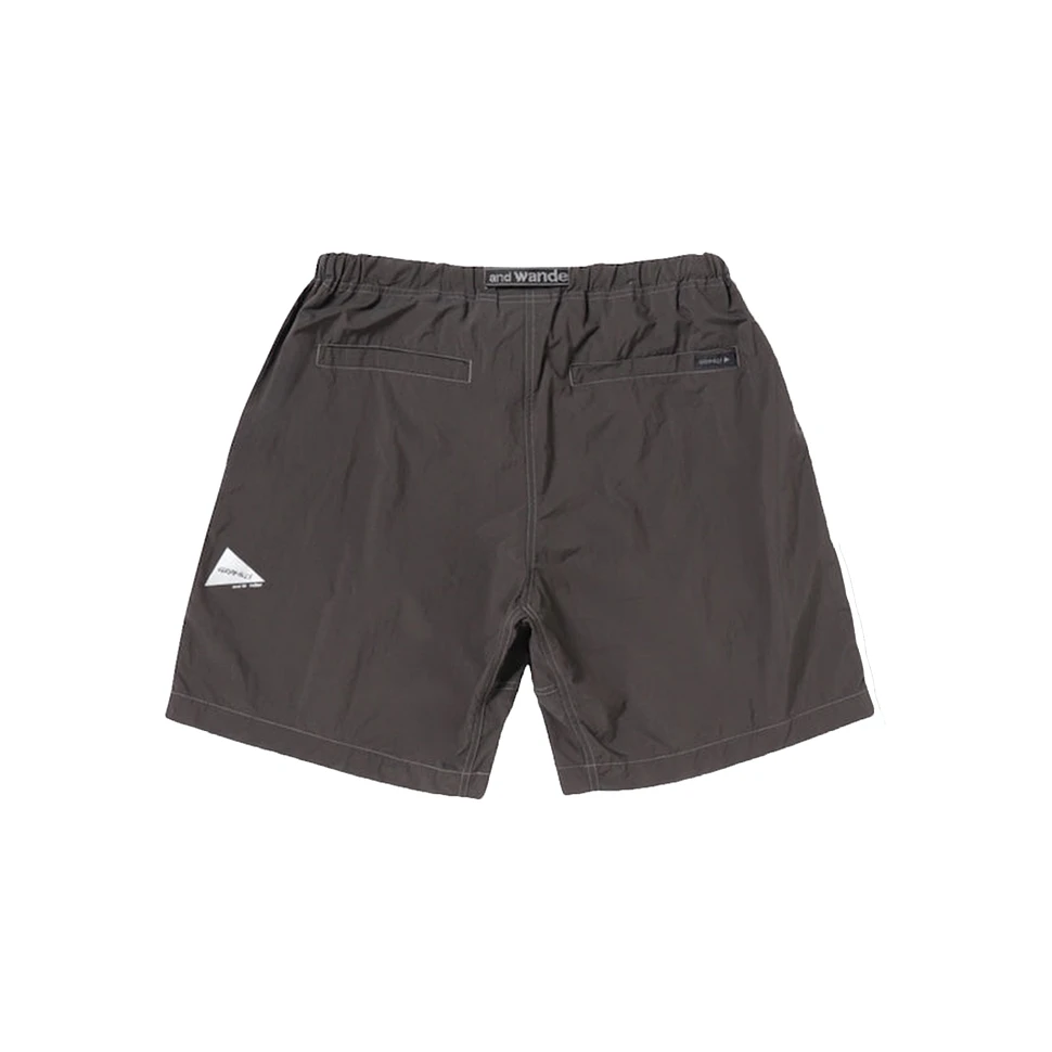 Gramicci x and wander - Brushed Nylon Shorts (Charcoal) | HHV