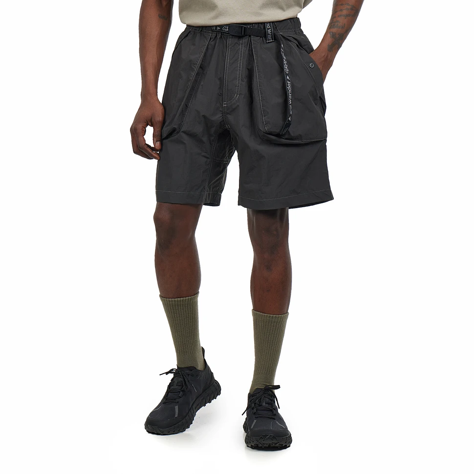 Gramicci x and wander - Brushed Nylon Shorts (Charcoal) | HHV