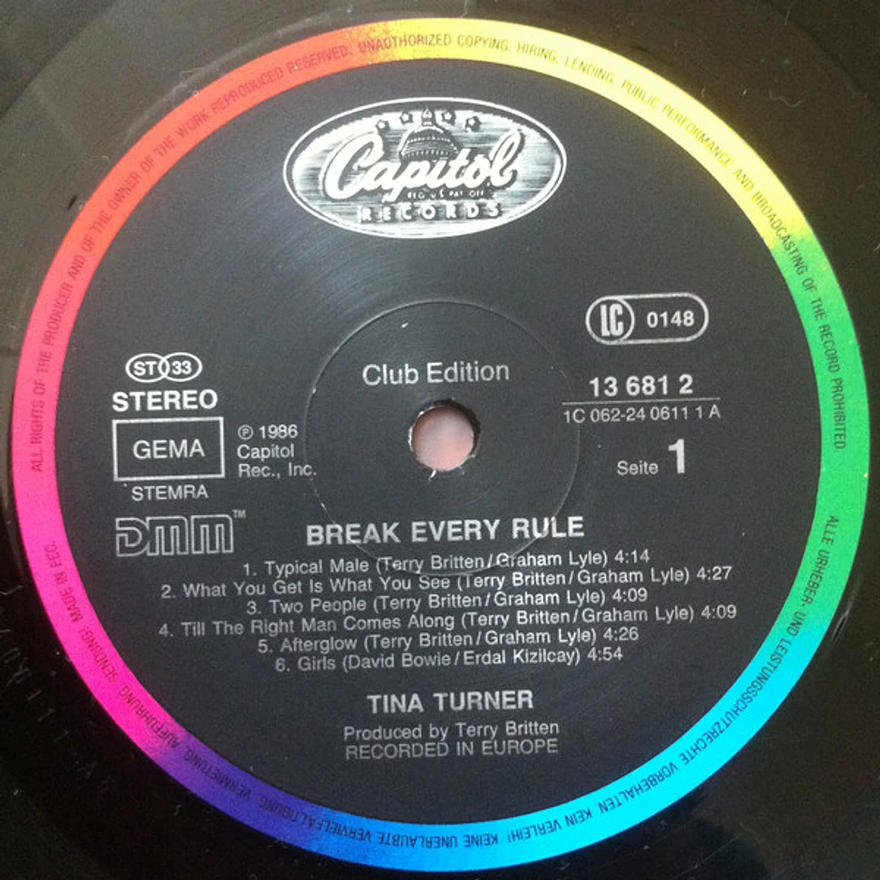 Tina Turner - Break Every Rule