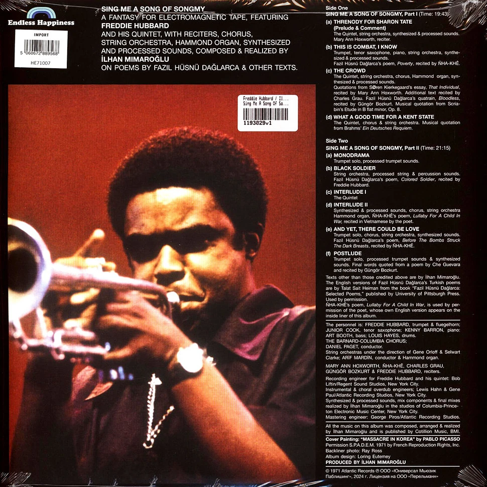 Freddie Hubbard / Ilhan Mimaroglu - Sing Me A Song Of Songmy